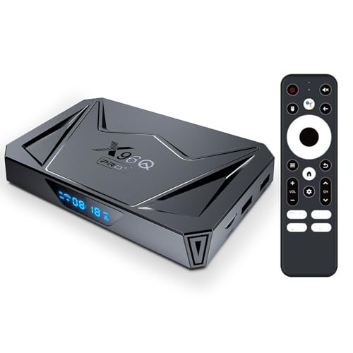 VTNIU X96Q Pro + TV Box 64 bit OS Android 14.0 4GB RAM 32GB ROM All Winner H728 Ocho núcleos Arm Cortex A55 Mali G57-MC1 1000M Ethernet WiFi6 Dual WiFi 2.4G/5G 8K BT5.x USB 3.0