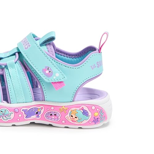 Skechers Girl's Play Scene Splash-Cute Crew Sandal4