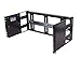 RCB1112BK15 Heavy Duty 4U Rackmount Adjustable Depth Industrial Din Rail Panel Designed for 2 Post or 4 Post EIA310 19 inch Server Rack