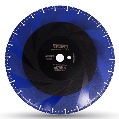 Dt-Diatool Diamond Blade Metal Cutting Disc Diameter 14 Inch - All Purpose Diamond Cut-Off Wheel For Steel Pipe Stone Reinforced Concrete Iron #TOP15