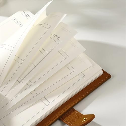 Carnet de planification A6 en cuir de haute qualité pour notes et rendez-vous - 6