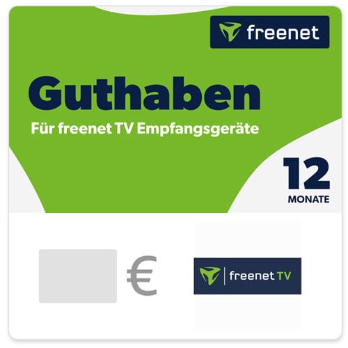 Guthabenkarte für Freenet TV 12 Monate - für Deutschland - per E-Mail