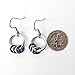 Asexual Pride Flag Minimalist Earrings - Aluminum Chainmail Jewelry with Floating Rings in Ace Flag Colors - Handmade LGBTQ Gift