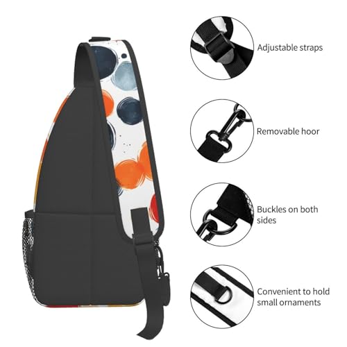 Bolso bandolera colorido para mujer y hombre, ligero y ajustable miniatura 5