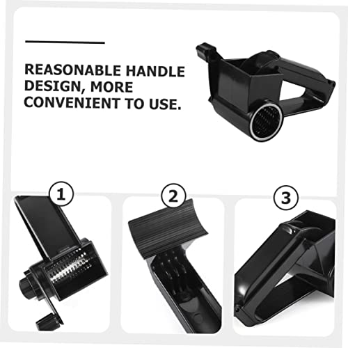 Rallador manual de queso con mango ergonómico negro miniatura 6