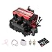 SEMTO Engine ST-NF2 L2 Engine Motor mit Startzündungssatz, 7.0cc Mini Zweizylinder Viertakt Nitromotor Modellbausatz, CNC Metall Luftgekühlter Verbrennungsmotor für RC Mechanikliebhaber