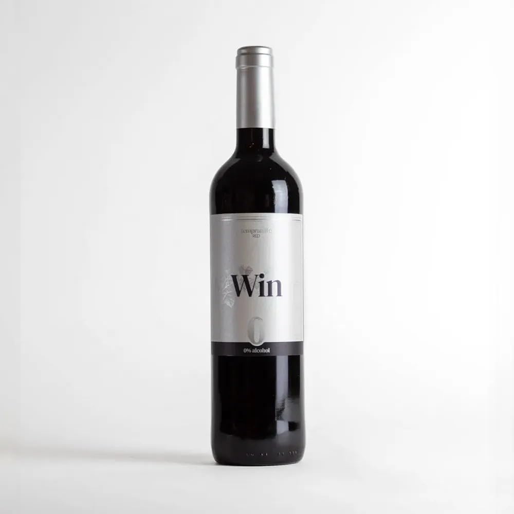 WIN Tempranillo Sin Alcohol – Pack de 3 Botellas x 75 cl | Vino Tinto Tempranillo Desalcoholizado 0% Vol.