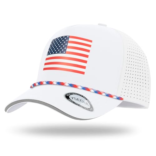 Image of Mens Oversize XL XXL American Flag Trucker Hat, 250 Anniversary USA Hat Waterproof Quick Dry Mesh Cap for Big Heads