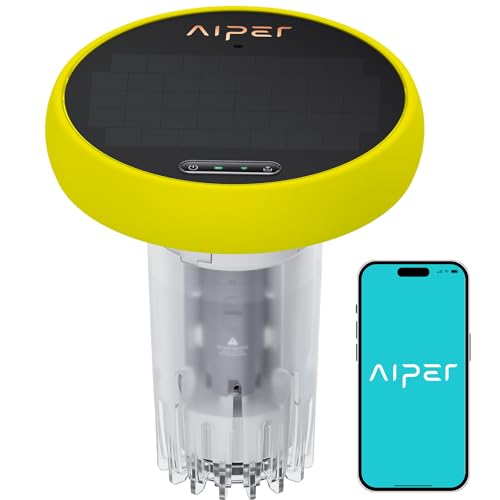 AIPER HydroComm Smart Pool Monitor, 24/7 Digital Water Testing for Pools, Hot Tubs & Spas, 5-in-1 Accurate Testing, App Control, Customized Optimization Tips, Blue