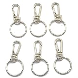 Nombreux anneaux porte-clés robustes et durablesIdéal pour les loisirs créatifs, les clés de rechange, etc. Pour Dimensions : Anneaux porte-clés détachables : Diamètre extérieur : env. 28 mmDiamètre intérieur : env. 24 mmÉpaisseur : env. 3 mm Pour Dimensions du fermoir : Longueur : env. 35 mm x 13 mmLongueur totale : env. 60 mmMatériaux : Métal plaqué et alliageCouleur : Argent