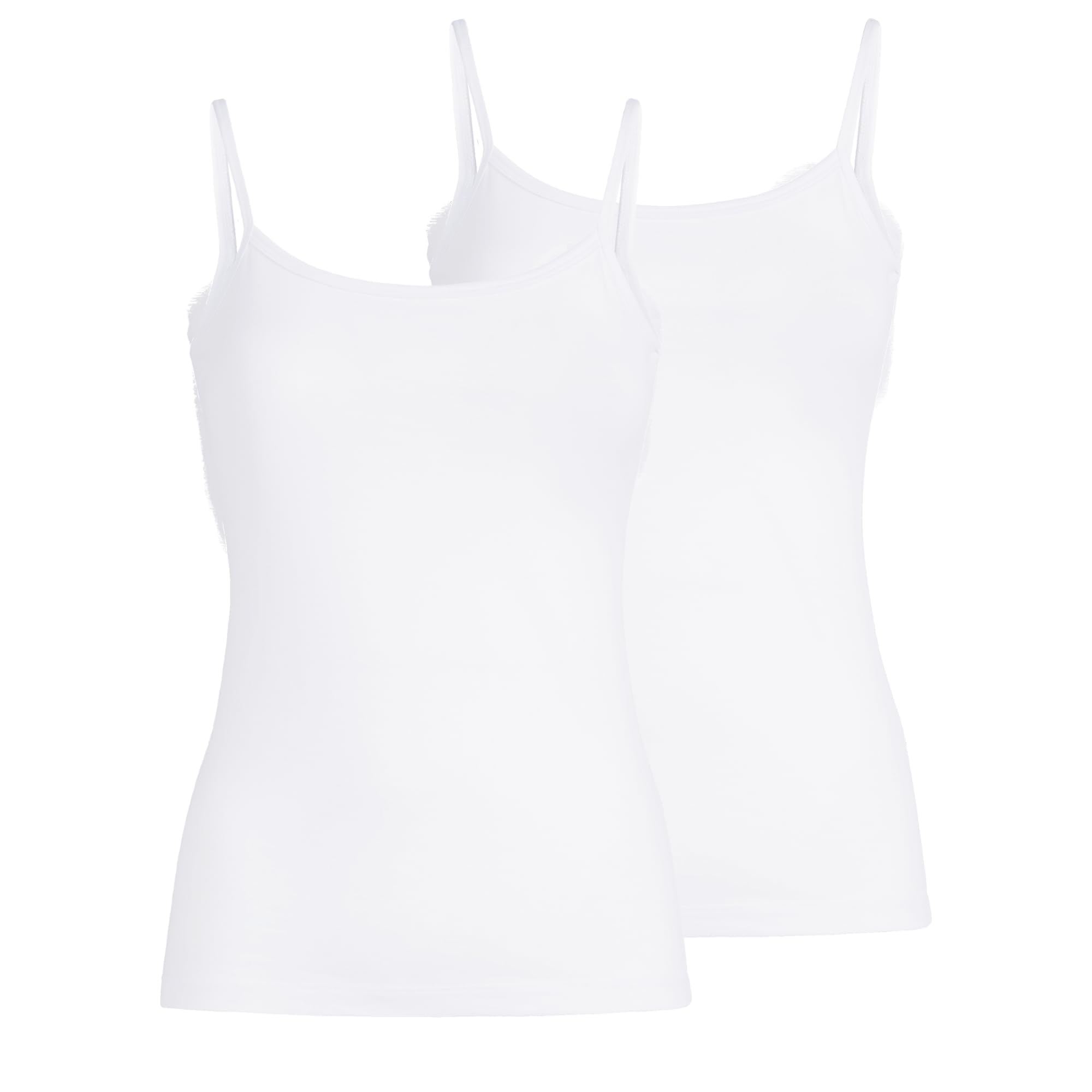 Liabel Maglia Intima da Donna Spalla Stretta (Multipack da 2), Canotta Intima Femminile in Cotone Bielastico Certificato Oeko-Tex, Fresca e Traspirante