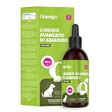 Vermifugo in gocce per cani Animigo – 120ml Vermifugo naturale per cani con assenzio e semi di cumino nero – Igiene intestinale e benessere digestivo – Senza aglio, tutte le razze