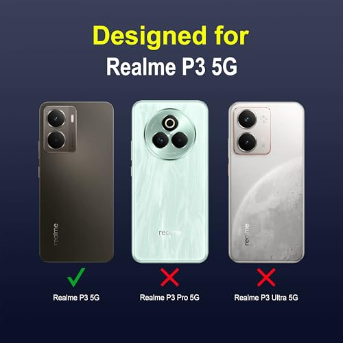 Image of amazon basics Back Case Cover for Realme P3 5G | Compatible for Realme P3 5G Back Cover | Liquid Silicon Magic Case with Camera Protection | Sapphire