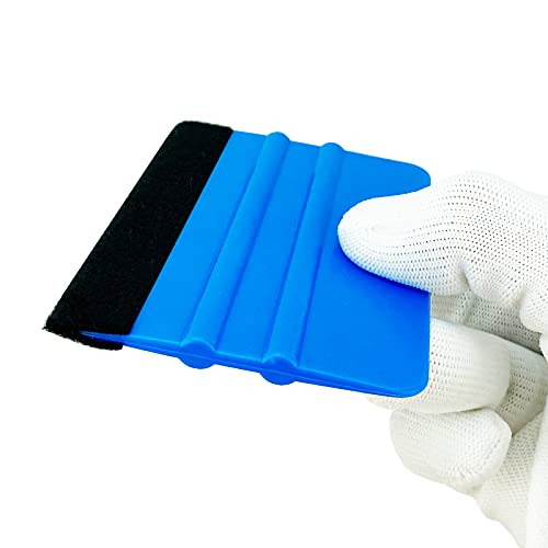 Ewrap 5Pack Vinyl Wrap Squeegee Decal Applicator Felt Edge Squeegee Car Window Tint Scraper Tool For Vinyl Vehicle Graphic Wallpaper Sticker Sign Maker Installation-4Inch - Image 3