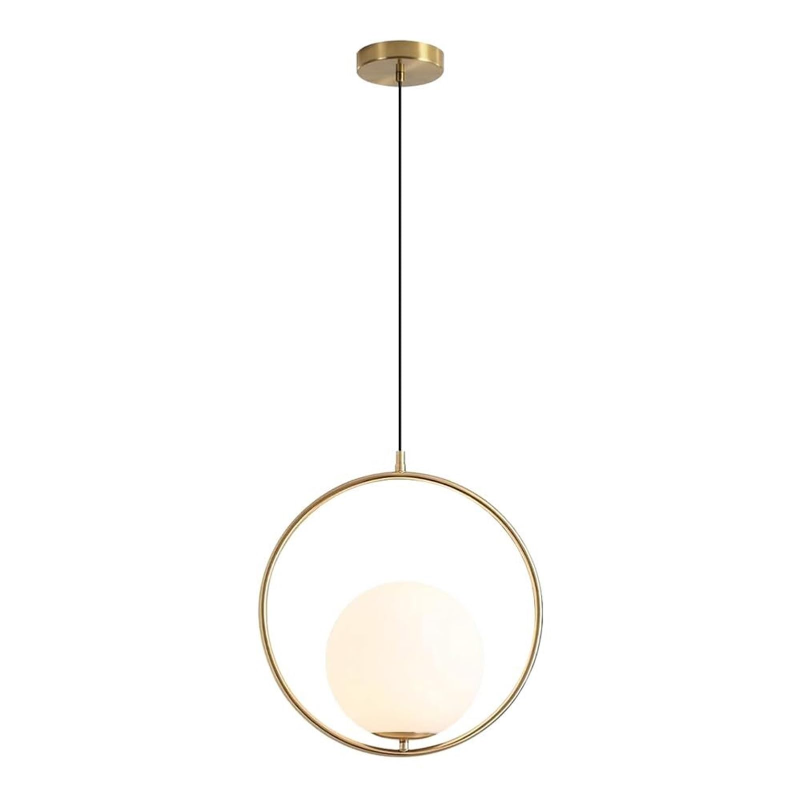 HUAYUSEDF Nordic Industrial Metal Pendant Lamp Chandelier Hanging Lighting Ceiling Fixture E27 Single Head Flush Mount for Bedroom Dining Room Hallway