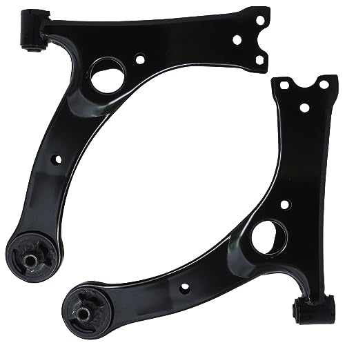 Image of Detroit Axle - Front End 8pc Suspension Kit for 2001-2005 Toyota Rav4 2002 2003 2004, 2 Lower Control Arms, 2 Lower Ball Joints, 2 Outer Tie Rods, 2 Sway Bar Links Replacement