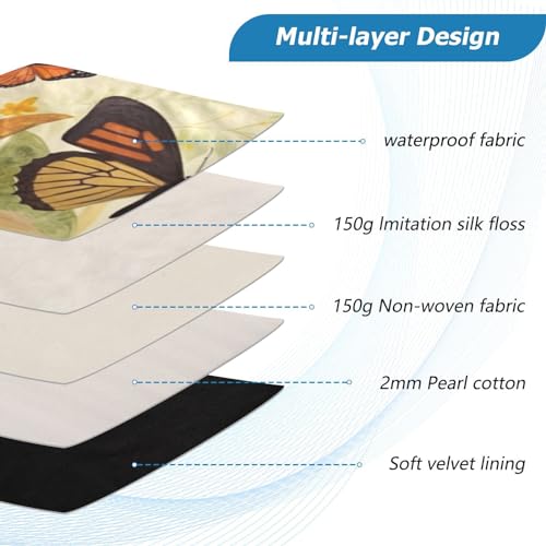 Funda para portátil Butterfly Flower 13-14 pulgadas impermeable miniatura 4