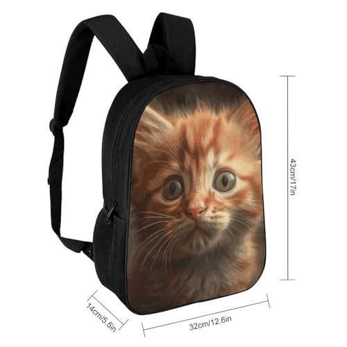 An Orange Cat Bookbag - Ultra Lightweight Portable Backpack Work Travel Backpack for Men Women Fits 16 Inch Notebook2