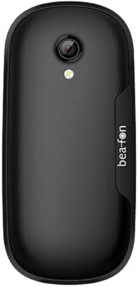 beafon, C220, Classic Line, Klapphandy, Tastentelefon, vertragsfrei ohne Simlock, TFT Farbdisplay 1,77" Zoll (4,49cm), Kamera, Farbe schwarz Lack