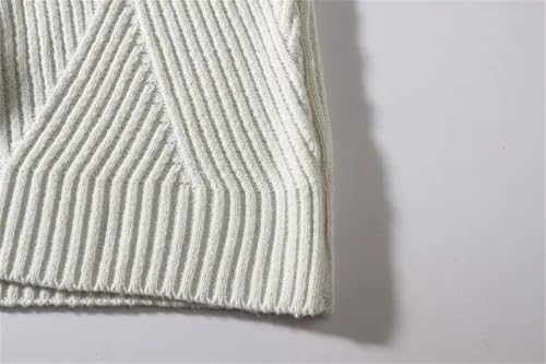 Men's Turtleneck Sweater Knit Pullover Long Sleeve Thick Warm Slim Fit Comfortable Soft Casual Jumper Ribbed Design4