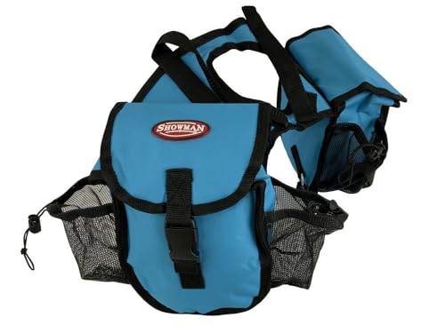 Showman Nylon Cordura Insulated Horn Bag with Buckle Closure (Light Blue)