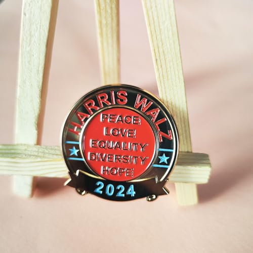 Arturbo 2PCS Women Girl Power Feminist Enamel Pin Badges Kamala Harris Justice Lapel Pins Brooch for Clothing Bags Backpacks Hats Decoration4