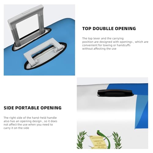 Travel Luggage Cover Half Guatemala Half Nicaragua Flag Fashion Washable Baggage Suitcase Protector Fit For Luggage Small4