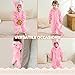 BETTERFUN Unisex Baby Bear Hooded Romper Jumpsuit Toddler Infant Plush Halloween Outfits 18-24 Months, Pink