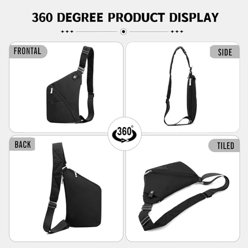 Image of Travel Anti Pickpocket Purses, Slim Carry Crossbody Bag for Women & Man Travel Safe, Waterproof