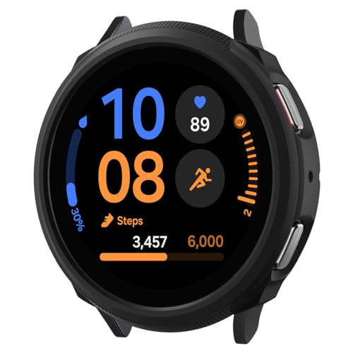 Spigen Liquid Air Designed for Samsung Galaxy Watch FE (2024) 5 40mm (2022) 4 40mm (2021) Case - Matte Black
