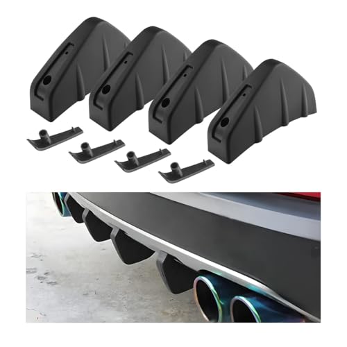 Materiale ABS Robusto: Realizzato in plastica ABS ispessita di qualità industriale, resistente agli urti, alle intemperie e alla deformazione, garantendo che le alette rimangano rigide e saldamente fissate anche ad alta velocità in autostrada