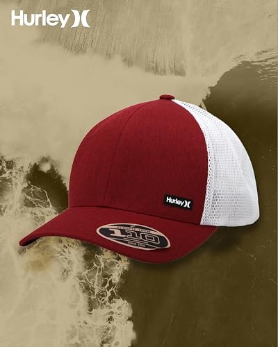 Image of Hurley Men's Caps - H2O-Dri League Baseball Caps for Men with Snapback Closure - Classic Mens Trucker Hats (S-XL)