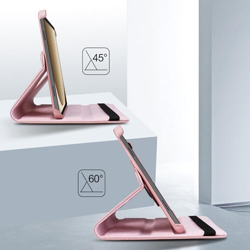 Image of TGK 360 Rotatable Flip Cover for Samsung Galaxy Tab A11+ Plus 11 Inch 2025 Case /Galaxy Tab A9 Plus 2023 (Rose Gold)