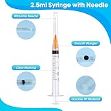 20 Pack 2.5ml/cc Lab Dispensing Tools(25mm long), Individually Sealed Packaging for Laboratory Use, Precise Measurement for Research and Pet Feeding (2.5ml-25mm, 20) - Image 2