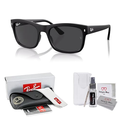 Ray-Ban RB4428 Square Sunglasses for Men for Women +BUNDLE with ACCESSORY EYEWEAR KIT2