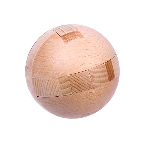 Ahyuan Big Wooden Ball Puzzle 3D Wooden Brain Teaser 3D Wooden Puzzles for Adults Wooden Brain Teaser Puzzles Wooden Brain Teasers for Child