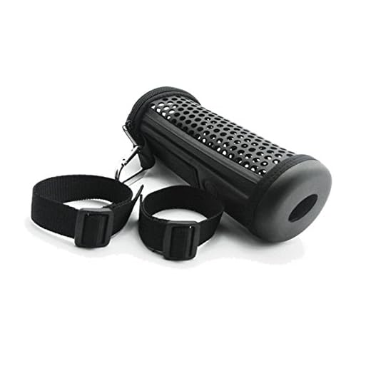 PINKSX PU Leather Case Travel Carry Bag Protective Skin Motor Bike Bicycle Mount Carabiner Clip for Logitech Ultimate Ears UE Boom (I an II 2 Gen) Wireless Bluetooth Speaker