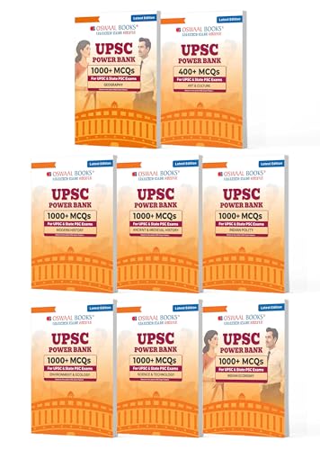 Oswaal Power Bank 1000+ MCQs For UPSC And State PSCs Exams Geograp...