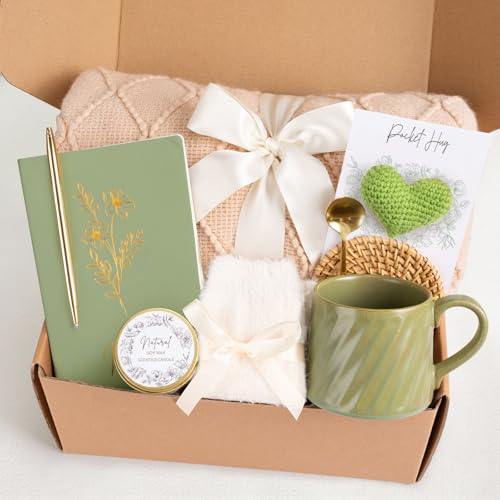Birthday Gifts for Women Mothers Day Gifts, Get Well Soon Gift Baskets for Women, Thinking of You Inspirational Gift Self Care Box for Mom Best Friend Sister Wife Girlfriend Coworker