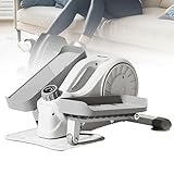 Ellipsentrainer unter dem Schreibtisch – Tragbarer Pedaltrainer mit 16 einstellbaren Widerstandsstufen für Heimbüro, Senioren und Physiotherapie