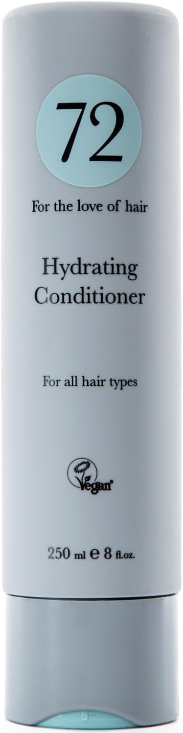 72 Hair Vegan Hydrating Conditioner, Moisturiser & Protector Treatment, Cruelty Free, 250ml