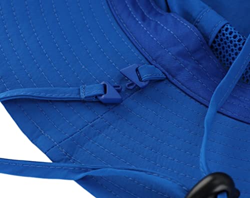 Connectyle Baby Girl Sun Hat Upf 50+ Breathable Bucket Beach Hat Kids Play Hat Royal Blue 1-2 Years #TOP5