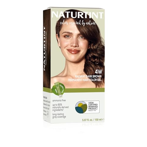 Image of Naturtint 4W Radiant Dark Brown Permanent Hair Color (Pack of 1), Ammonia Free, Vegan, Cruelty Free, up to 100% Gray Coverage, Long Lasting Results (Packaging may vary)