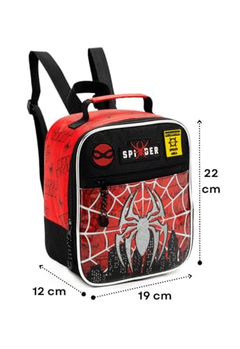 Kit Mochila Escolar Super Aranha de Rodinhas Mochila Estojo E Lancheira Infantil
