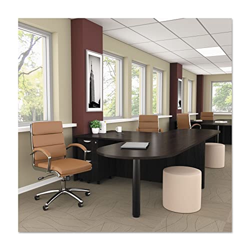 Alera Aleva572816Es Valencia Series 15.88 In. X 20.5 In. X 23.38 In. Mobile Pedestal Box File Cabinet - Espresso #TOP4