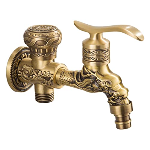 image for Almencla Dual Use Vintage Copper Single Cold Water Faucet Washing Mach