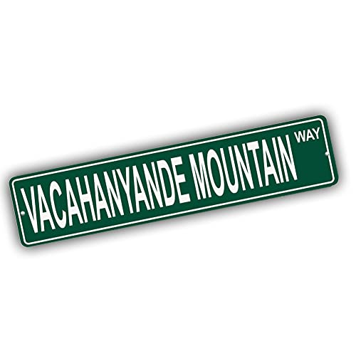 Brotherhood Metal Street Sign for Vacahanyande Mountain - Alaska Wall Decor