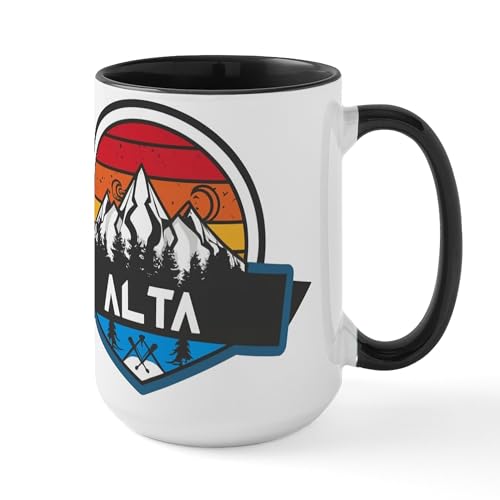 Taza de cerámica 15 oz diseño Alta Utah miniatura 1