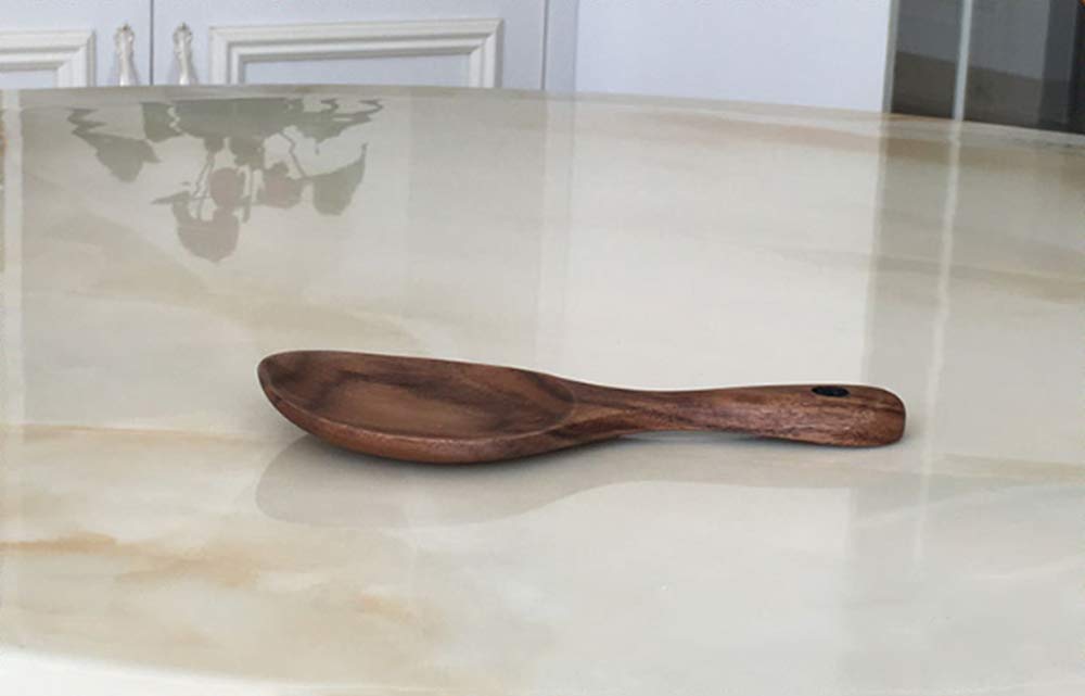 Cuchara de Madera Maciza sin Pintar Cuchara de Madera Herida No es la Olla Cuchara de Madera Especial Cuchara de Madera Cuchara de Madera de Acacia Cuchara