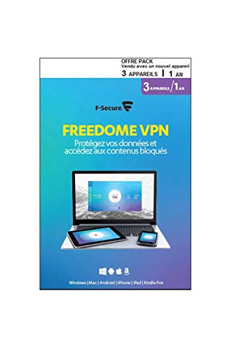 F-Secure Compatible Freedome VPN 1 an / 3 appareils